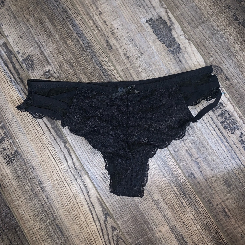 Black lacy thong from Tillys Size: M